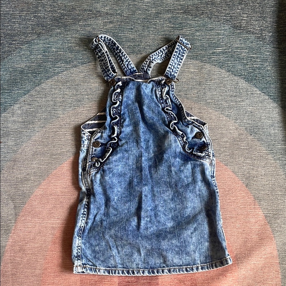 Polarn O Pyret Swede Kids Denim Blue Overalls